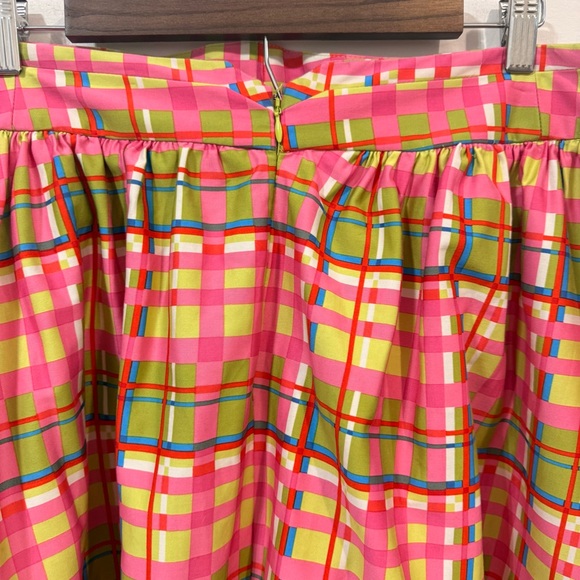 New York & Company 7th Avenue Design Studio Retro Cotton Plaid Skirt Size 14 - Picture 8 of 10